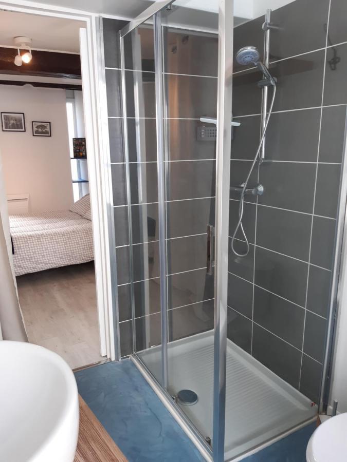 Appartement Haute Ville Meuble Avec Cour Privative Granville Eksteriør bilde